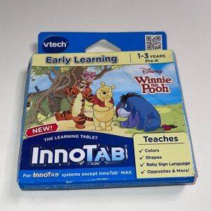 Vtech InnoTab educational video game - Winnie the Pooh  Colors/Shapes/Opposites